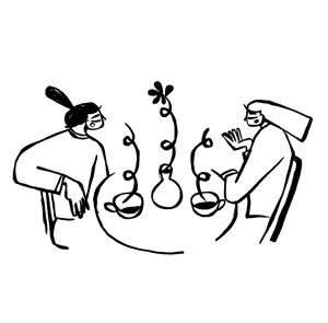 Fernando Cobelo, hot beverages, coffee, tea, spot illustrations, New Yorker, New York