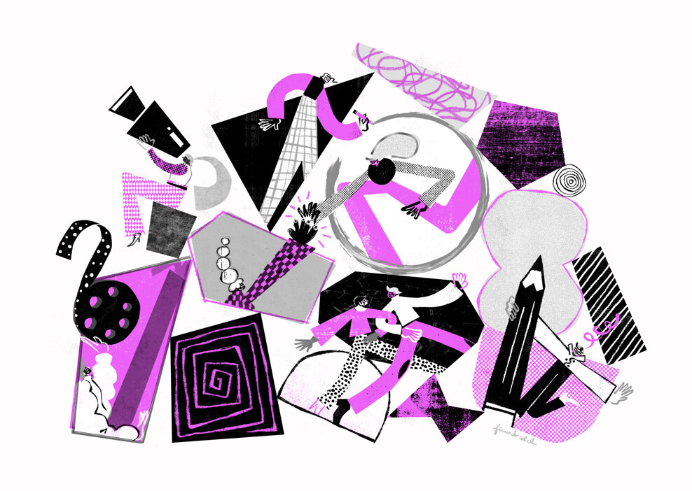 Fernando Cobelo, illustrazione, illustration, frocinema, cinema, lgbtqia, film festival, Pietro turano, studio mistaker, cinema Troisi, poster