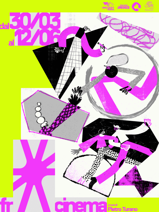 Fernando Cobelo, illustrazione, illustration, frocinema, cinema, lgbtqia, film festival, Pietro turano, studio mistaker, cinema Troisi, poster