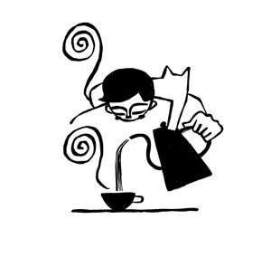 Fernando Cobelo, hot beverages, coffee, tea, spot illustrations, New Yorker, New York