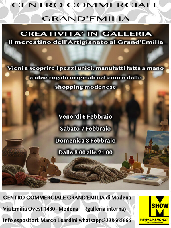 Mercatini Creativi Grand'emilia Modena Mercatini Creativi Grand'emilia Modena
