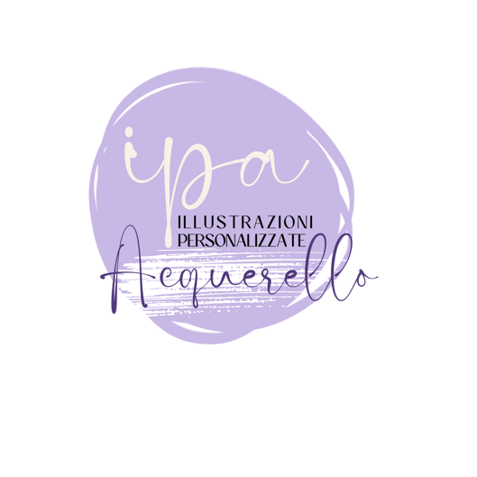 logo acquerello illustrazioni personalizzate