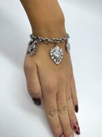 bracciale-catena-con-pendenti-cuore-sacro