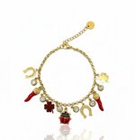 bracciale-portafortuna-con-pendenti-coccinelle-cornino-quadrifoglio-e-punto-luce-dorato