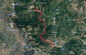 traversata dei lucretili mappa