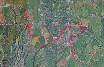 traversata dell'olgiata mappa