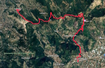 traversata monti ausoni mappa