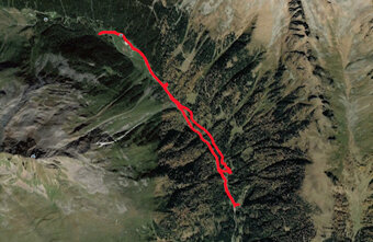 Trojeralmtal mappa