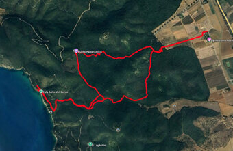 cala salto del cervo mappa