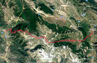 traversata del velino mappa