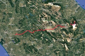 a piedi roma maiella mappa