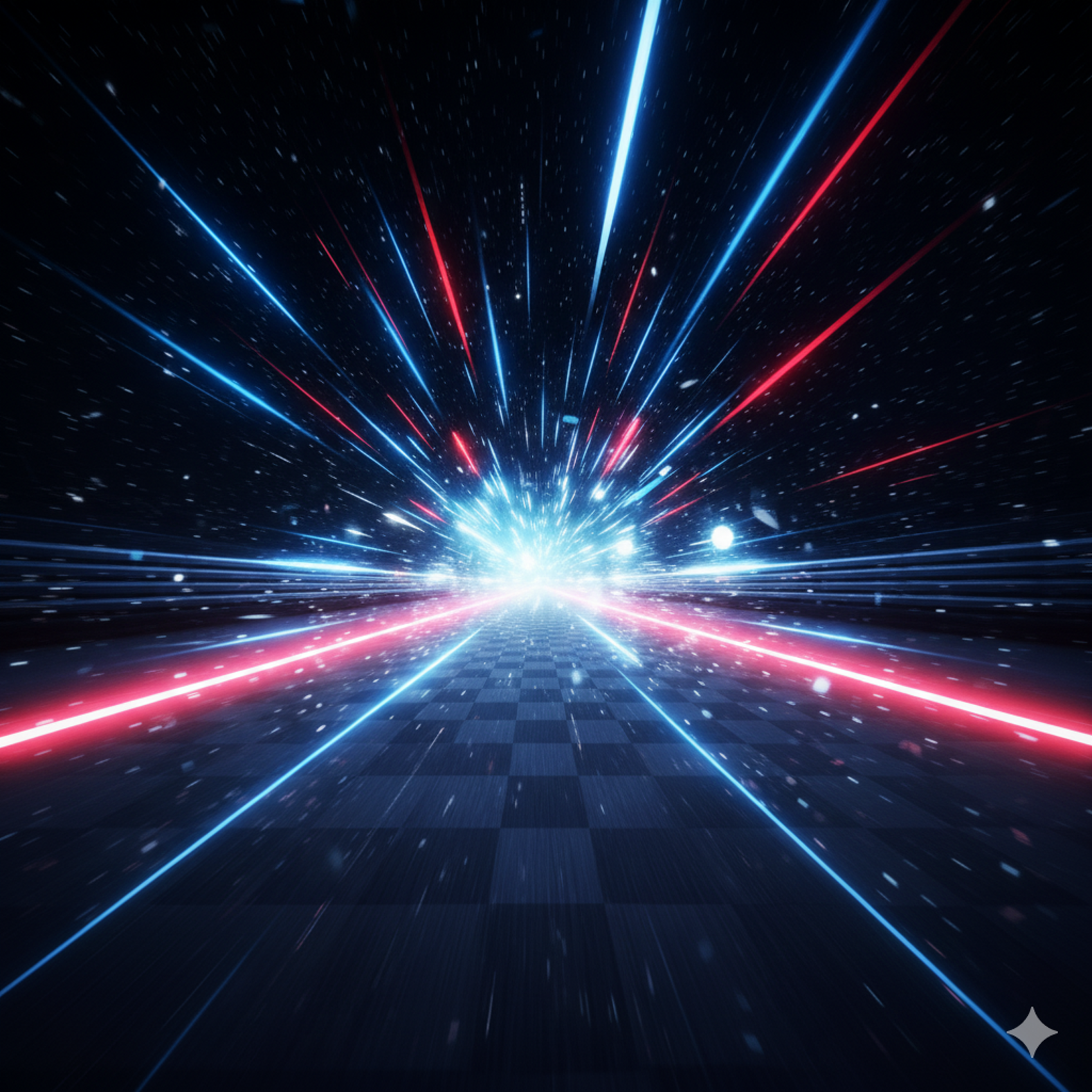 Effetto visivo futuristico con luci in movimento Effetto visivo futuristico con luci in movimento