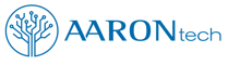 Logo AARONtech con design a circuito