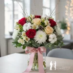 bouquet-di-natale-rosso-e-bianco-con-rose-e-cotone-a-milano