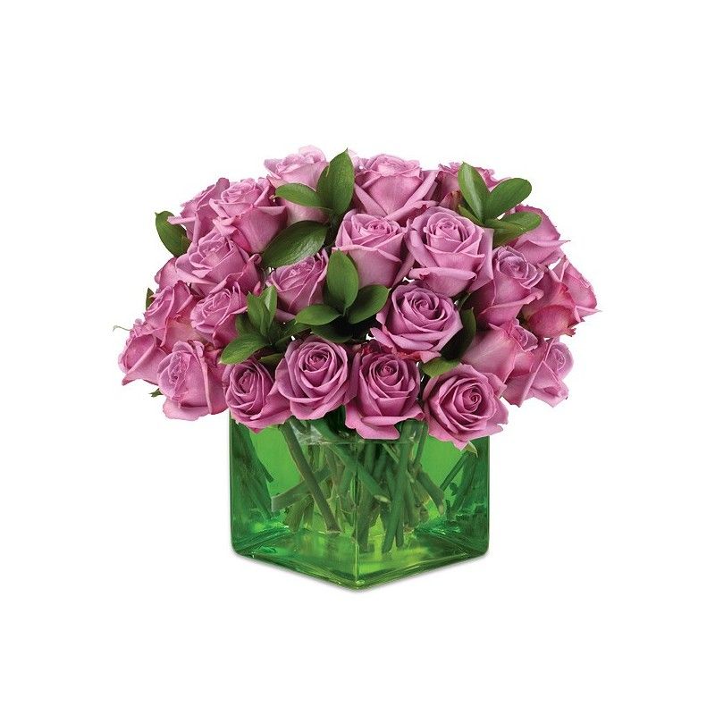 Vaso Di Vetro Quadrato 30 Cm - Moderno, Minimalista, Per Fiori Freschi O Secchi - Foto 3