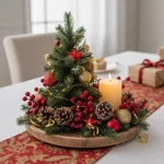 alberello-centrotavola-di-natale-con-candela-e-pigne-artigianale-fiorista-a-milano