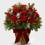 bouquet-di-natale-rosso-con-abete-rose-garofani-e-cannella-milano