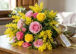 bouquet-premium-mimosa-con-9-rose-speciale-festa-della-donna-milano