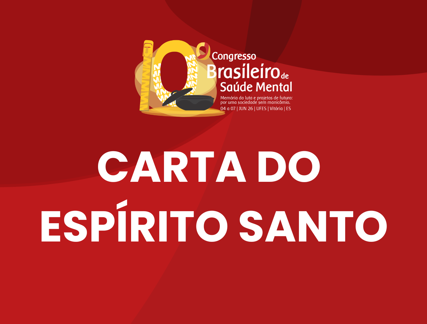 10º CBSM - Carta do Espírito Santo