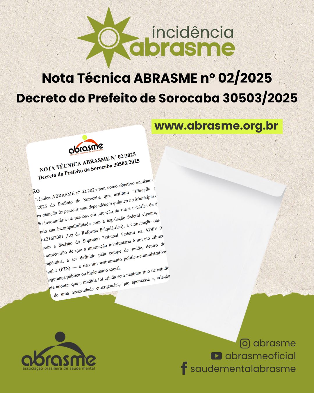 Nota Técnica ABRASME nº 02/2025 - Decreto do Prefeito de Sorocaba 30503/2025