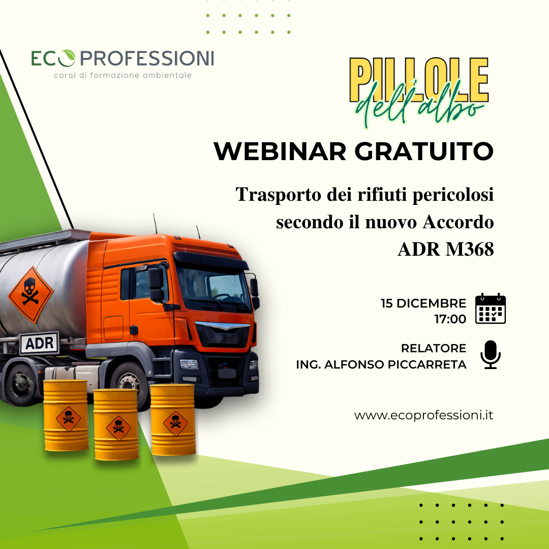 ACCORDO M368 - TRASPORTO DI RIFIUTI PERICOLOSI