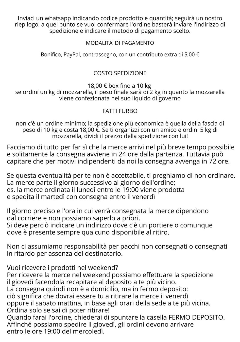 Caseificio Ponticorvo - Punto Vendita