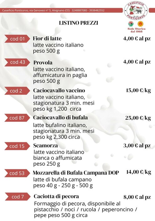 Caseificio Ponticorvo - Punto Vendita