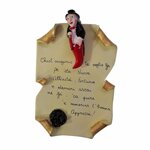 pergamena-con-gobbo-e-maschera-portafortuna-in-ceramica-per-inaugurazione-negozio-fatta-a-mano-in-italia