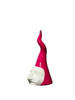 corno-portafortuna-fucsia-con-maschera-pulcinella-in-ceramica-fatto-a-mano-in-italia