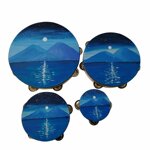 tamburello-artigianale-in-legno-e-pelle-veduta-di-napoli-di-notte-dipinto-a-mano-con-pittura-acrilica-varie-misure-made-in-italy