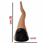 corno-portafortuna-in-ceramica-con-maschera-effetto-schiumato-fatto-a-mano-made-in-italy