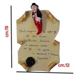 pergamena-con-gobbo-e-maschera-portafortuna-in-ceramica-per-inaugurazione-negozio-fatta-a-mano-in-italia
