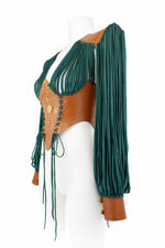 corpetto-strutturato-con-maniche-in-cuoio-naturale-e-lycra-verde