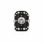 la-gladiatrice-bracciale-cuoio-nero-e-logo-in-argento