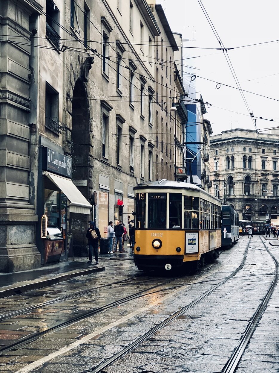 Immagine di un tram di milano